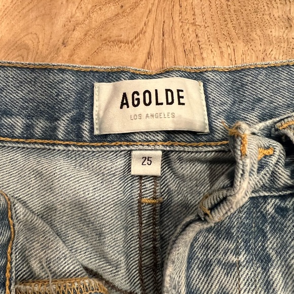 AGolde Parker Denim Shorts - Picture 4 of 6